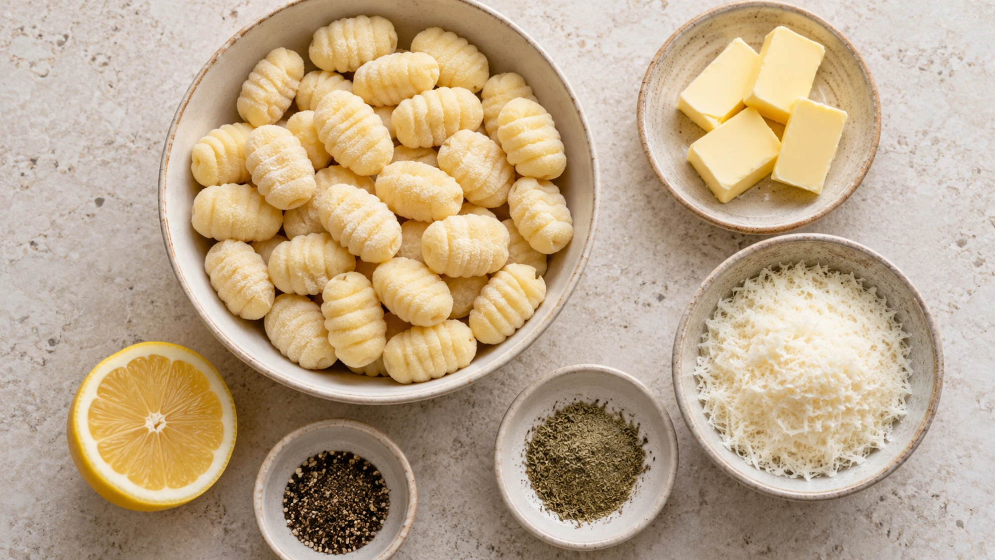Potato gnocchi butter dried sage and Parmesan for sage butter gnocchi